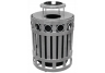 trash cans, trash receptacles