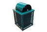 trash cans, trash receptacles