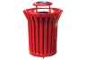 trash cans, trash receptacles