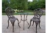 Hummingbird 3pc Bistro Set Antique Bronze