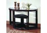 Brussel Sofa Table with Bi-cast Leather chair