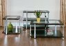 Calvert 3 Pc Table Collection Set with Chrome Legs