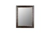 Moonachie Crackled Brazilian Walnut Gold Mirror