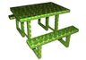 Picnic Table Kids Modern Lime Translucent