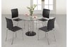 Criss Cross Chair Espresso Leatherette