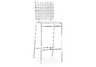 Criss Cross Counter Stool White