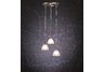 3 light mini pendant with brushed nickel finish