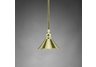 Mini Pendant light Polished Brass Metal Shade