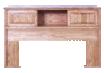 Traditional Golden Oak Queen Headboard