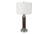 Cylinder Table Lamp - Walnut finish