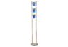3-Light Adjustable Floor Lamp - Blue