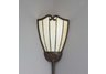 Corner Pin up plug in Lamp with Tannery Bronze w/gold accent finish