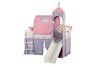 Princess Castle Twin Size Tent Bunk Bed with Slide