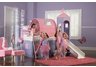 Princess Castle Twin Size Tent Bunk Bed with Slide