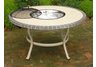 Stone Art 42 Inch Conversation Table and Stainless Steel Ice Bucket Set