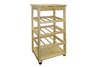 Wooden Wine Rack with Wheels