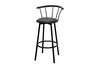 Set of 2 Swivel Barstools - Black (29