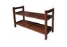 Two Tiers Stackable Shoe Rack - Mahogany