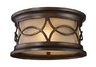 Burlington Gate 2-Light Outdoor Flush Mount In Hazelnut Bronze