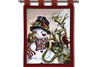 Snowman And Prancer Christmas Wall Hanging