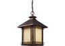1 Light Outdoor Pendant In Hazlenut Bronze