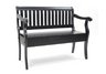 Antique Black Veranda Storage Bench