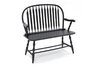 Antique Black Windsor Bench