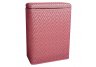 Decorator Color Wicker Hamper Raspberry