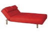 Straight Leg Futon Sofa Bed - Red