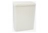 Elegante Collection Decorator Color Wicker HamperWhite