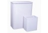 CHELSEA COLLECTION HAMPER AND MATCHING WASTEBASKET SETLAVENDER