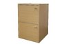 2-Level Bookshelf with Doors