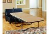 Condo Ottoman Bed in Black leather match