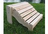 Curved Natural Adirondack Ottoman
