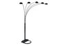 5 Arms Arch Floor Lamp - Black