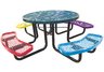 picnic table, round table, commercial site furnishings, childrens picnic table