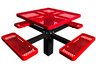 picnic table, commercial picnic table, single post table, single post picnic table