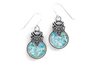 ANCIENT ROMAN GLASS CIRCULAR EARRINGS