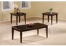 3pc Cherry Finish Occasional Table Group
