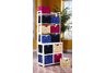 3 Tier Shelf with 8 Baskets, White�