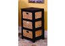 3 Tier Black Cabinet with 3 Baskets