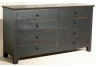 Black Eight Drawer Dresser