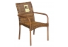 Wicker Square Back Dining Chair
