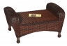 Bali Wicker Ottoman