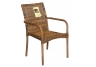 Wicker Square Back Dining Chair