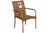 Wicker Square Back Dining Chair