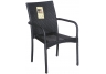 Wicker Square Back Dining Chair