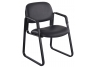 Cava Sled Base Vinyl Guest Chair