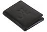 Alabama Black Leather Tri-Fold Wallet