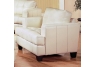 Cream Samuel Contemporary Leather Chair